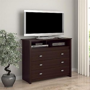 Bedroom Furniture Espresso 3 drawer dresser chest espresso tv stand media storage cubby Bedroom Furniture Espresso 3 drawer dresser chest espresso tv stand media storage cubby