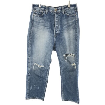 MADISON BLUE 22AW CRASHED SAROUEL PANTS DENIM CRASH MADISON BLUE 22AW CRASHED SAROUEL PANTS DENIM CRASH