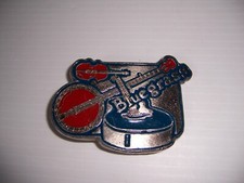 Vintage Bluegrass Belt Buckle with Fiddle Banjo Guitar