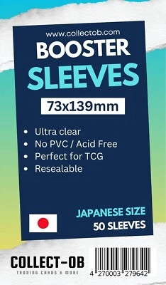 Pokemon Booster Sleeves Giapponesi - Custodie Protettive - Fogli Confezione da 25 50 100