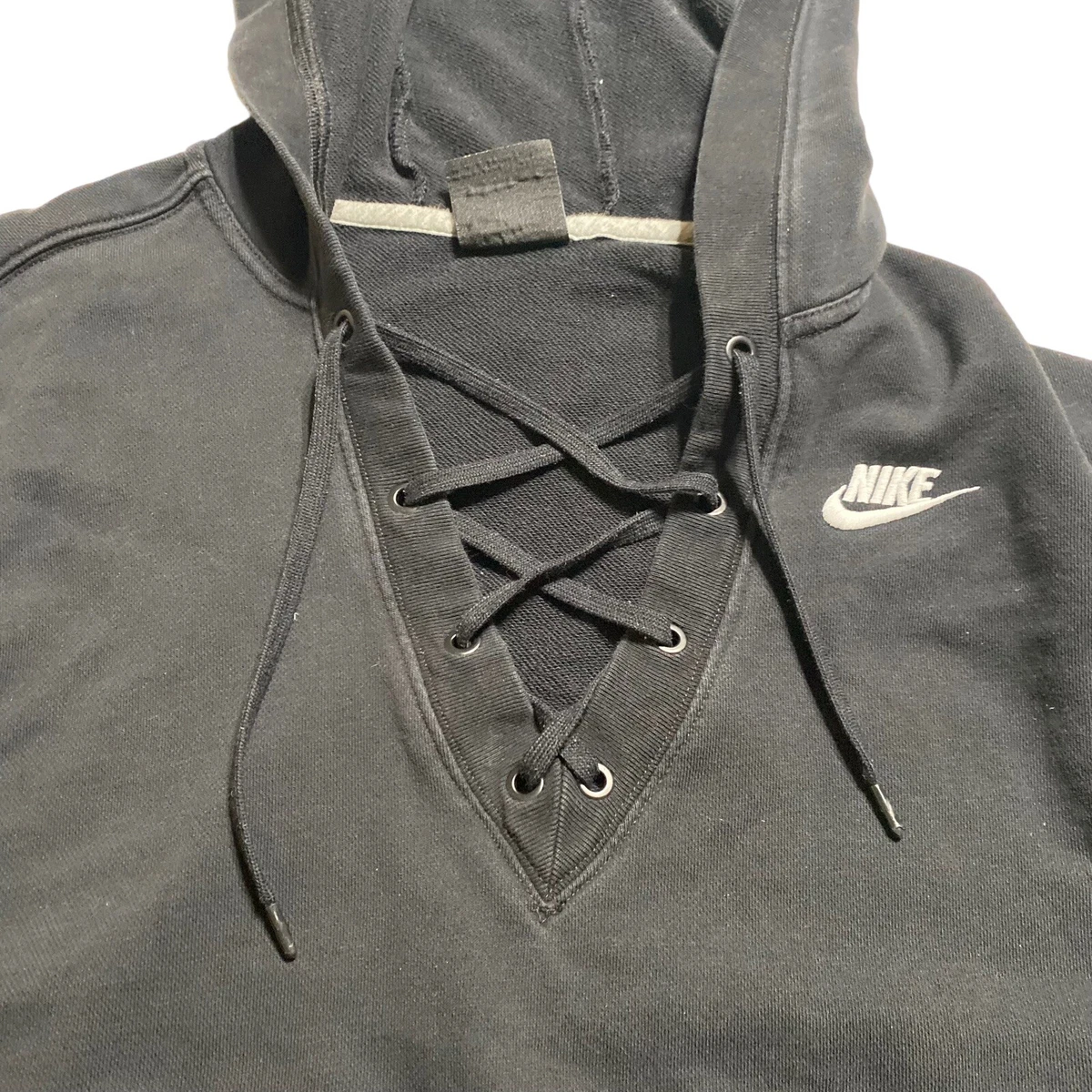 Nike women's lace up hoodie discount