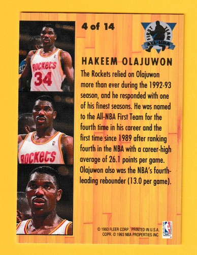 Hakeem Olajuwon Collection - Pick One - Fill Your Set - Rockets (KCR) - Picture 17 of 144
