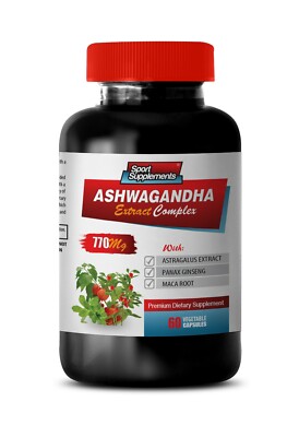 anti inflammatory herbs - ASHWAGANDHA ROOT COMPLEX 770mg - improve sleep 1B