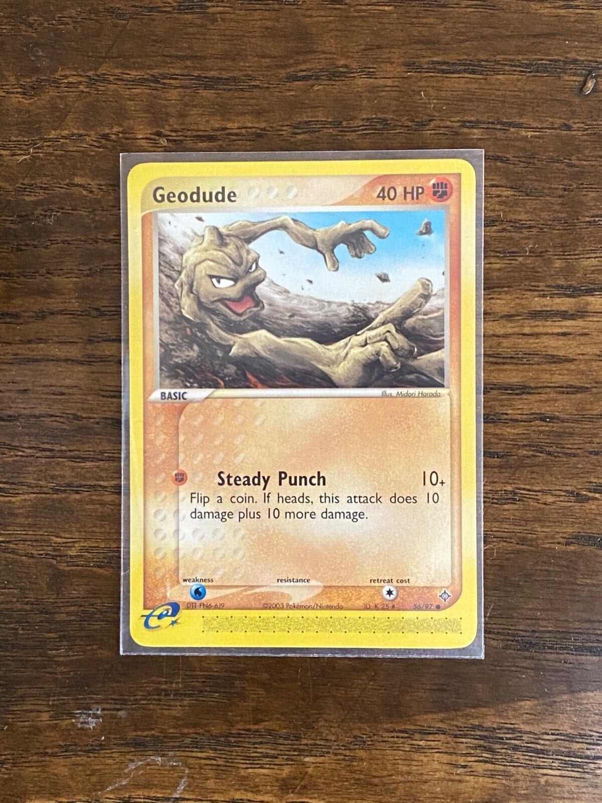Pokémon Card - Geodude - 56/97 - NM - EX Dragon