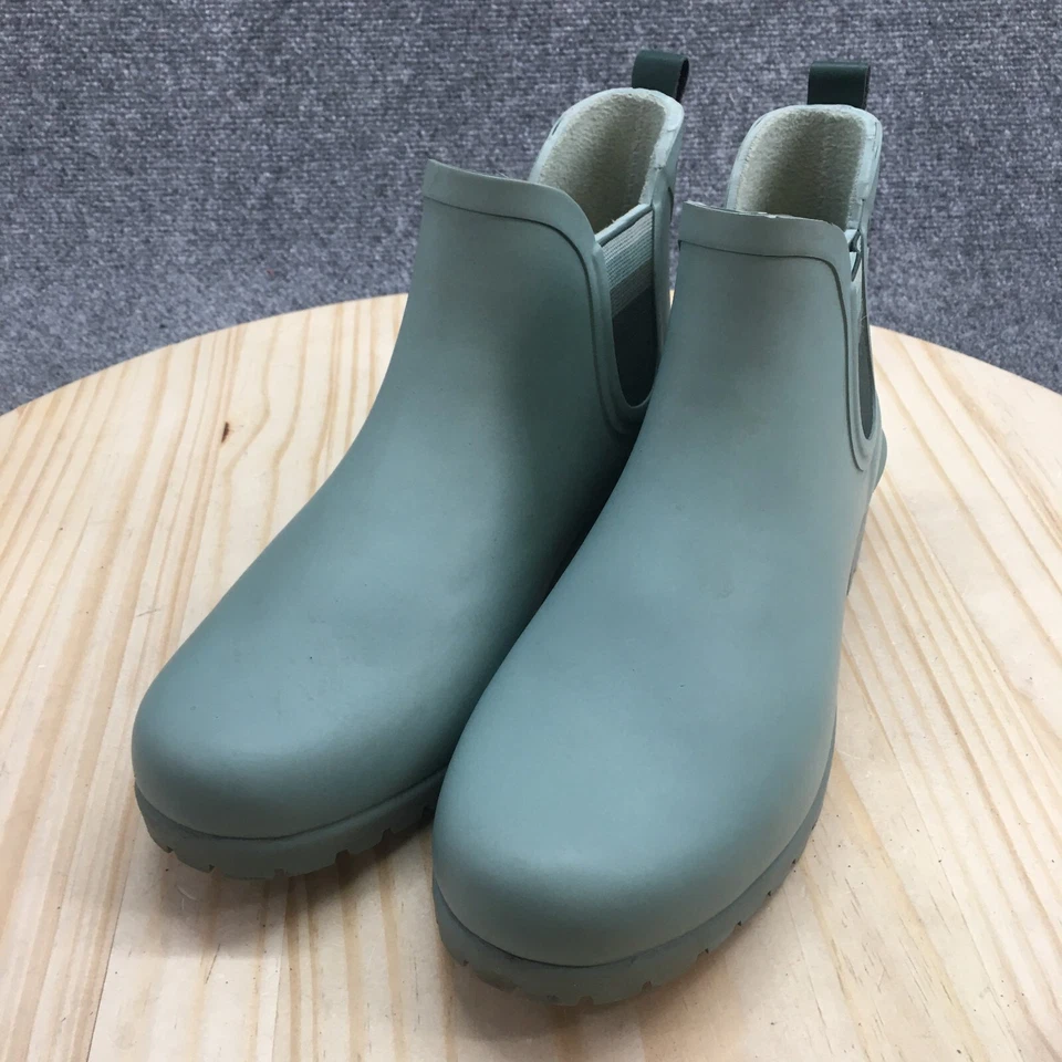 Keds Waterproof Boots Womens 10 Rowan Rain Green Rubber Pull On WF65350 - Image 3 of 4