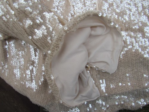 Ladies WILD FABLE Sequin BELL TOP Cocktail Party XXL Holiday Champagne RARE NEW - Picture 4 of 6