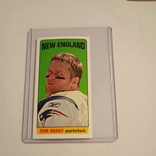 TOM BRADY (mini) 2012 Topps~ 1965 TOPPS DESIGN card #50 New England Patriots 