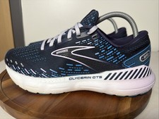 Brooks Glycerin GTS 20 Shoes Womens Size 9 Blue Running Sneakers 1203701B499