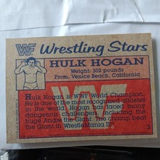 Hulk Hogan 1987 Wrestling Card Original 