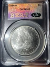 1884-O Morgan Silver Dollar CAC MS63 - Brilliant White New Orleans Mint - BERT