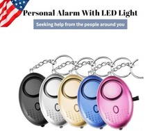 Llavero Alarma Seguridad Personal 130dB Sirena Fuerte Autodefensa Mini Alerta de Seguridad