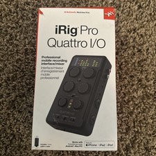 IK Multimedia Irig Pro Quattro I/O Portable audio MIDI interface 4 in / 2 IN BOX