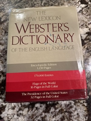 The New Lexicon Webster s Dictionary Of English Language Encyclopedia Edition 