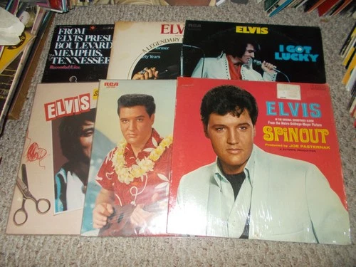 LOT OF 10 ELVIS PRESLEY ROCK N ROLL LPS AND BOX SET, XMAS LP ALL NM!!!!!!!!!!