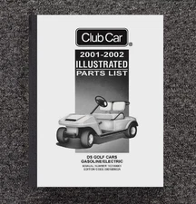 2001 2002 Gas Service Parts Manual Club Car DS - DS V-Glide 36 volt 9901