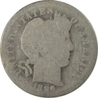 1896 O Barber Silver Dime AG About Good 10c Coin SKU:I25325