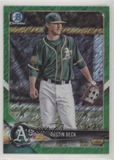 2018 Bowman Chrome Prospects Green Shimmer Refractor 96/99 Austin Beck 00jz