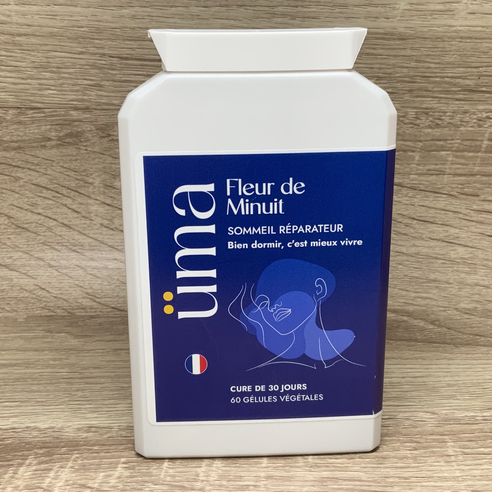 Complément Sommeil Réparateur UMA Fleur de Minuit en Boîte de 60 Gélules