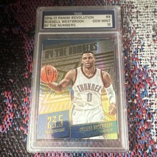 2016-17 Panini Revolution Russell Westbrook By the Numbers #8 TCGS 10 Thunder