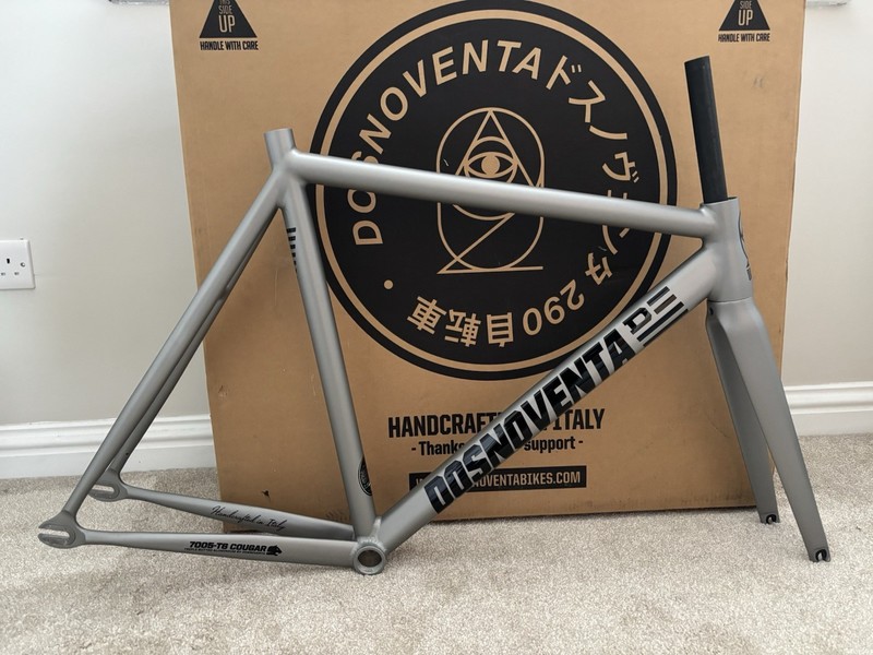 Dosnoventa Detroit 7005-T6 Aluminium Track/Road Bike Frame & Fork 700C Silver