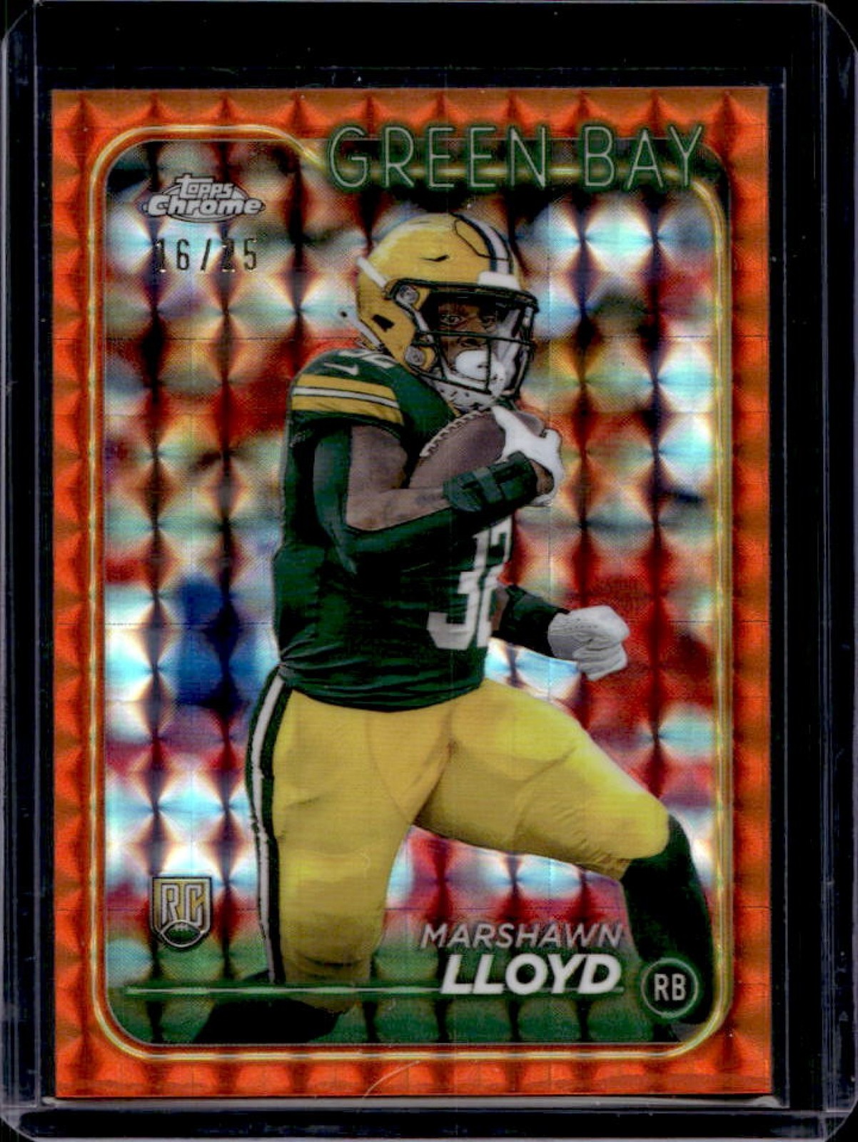 MarShawn Lloyd Topps Chrome #251 Orange Refractor