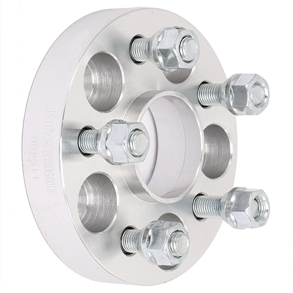 4x 1" Hub Centric Wheel Spacers For Chrysler PT Cruiser Sebring Dodge Neon 5x100 Foto 3 de 4