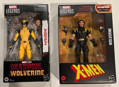 LOT OF 2 MARVEL LEGENDS WOLVERINE NEMESIS WAVE & DEADPOOL WOLVERINE MOVIE FIGS
