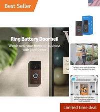 Smart Battery Doorbell with Live View, Motion Alerts  Elegant Bronze Finish