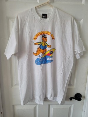 Vtg Kraft Mac & Cheese Cheesasaurus T Shirt Mens XL White 90s Single Stitch NOS