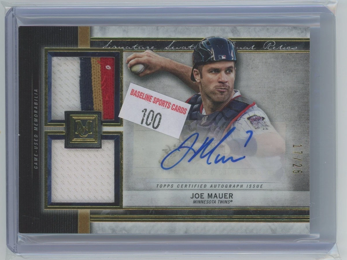 Topps Joe Mauer Autographed Baseball Sports Trading Cards 