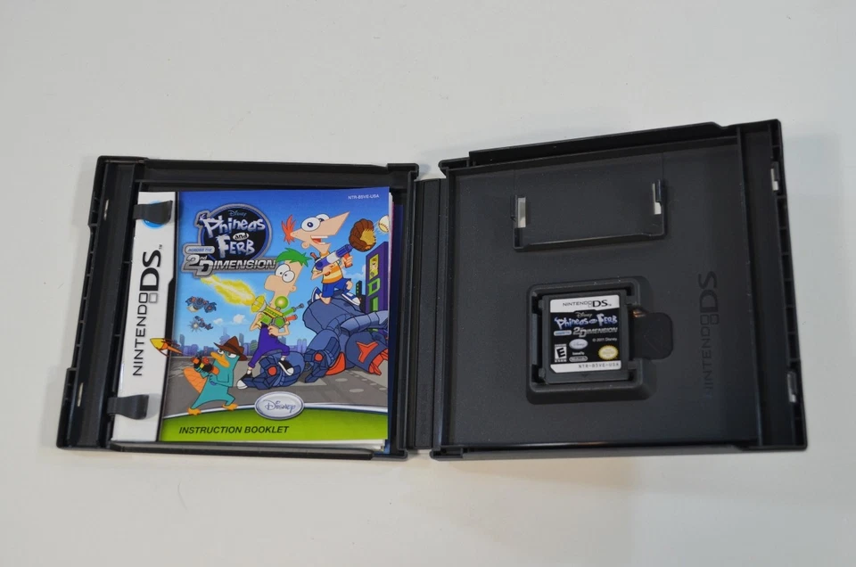Disney Phineas y Ferb a través de la 2ª dimensión Nintendo DS Videojuego Completo Foto 2 de 3