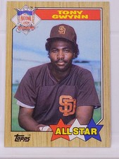 Tony Gwynn Padres 1987 Topps All Star Baseball Card #599