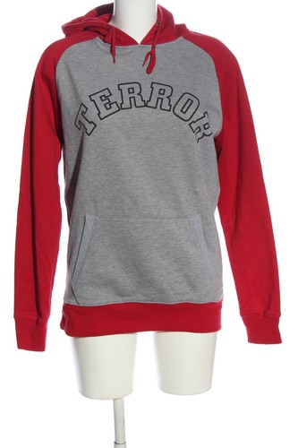 IMPERICON Sudadera con capucha Mujeres Talla EU 38 gris claro-rojo look casual - Imagen 4 de 5
