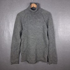 J Crew Sweater Mens Medium Roll Neck Oarsman Fisherman Wool Pullover Vintage