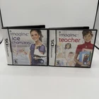 Imagine Ice Champions, Imagine Teacher (Nintendo DS Ubisoft) Lot Of 2 Games CIB