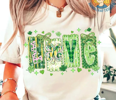 Lucky Shamrock Blessed Vibes Shirt Minimal Faith Design