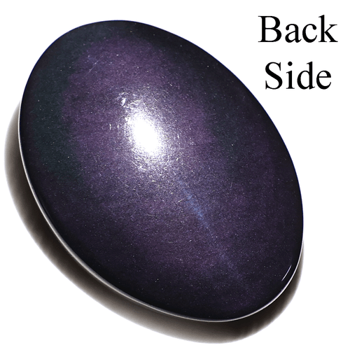 Ojo Cósmico 73.6 CT Obsidiana Arco Iris Natural 37x27mm Cabujón Piedra Preciosa de Alta Calidad - Imagen 7 de 9