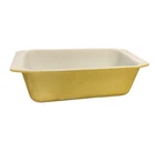 Pyrex 913 Loaf Pan (Vintage) (Yellow and White)