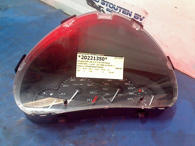 Velocímetro velocímetro peugeot 206 (2a/c/h/j/s) 2008 9659728980 Foto 2 de 4