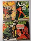 The Flash Silver Age Comic Lot 163, 183, 188, 203 DC Comics Vintage Barry Allen
