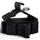 Heavy-Duty Non-Slip Plastic Clothes Hangers Double Hooks – 30/50/100/200 Pack