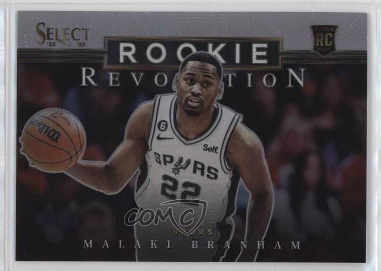 2022-23 Panini Select Rookie Revolution Silver Prizm Malaki Branham #6 13d0