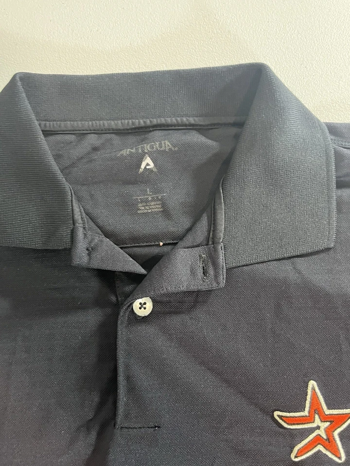 Camisa polo de béisbol para hombre Houston Astros Antigua talla grande MLB Foto 2 de 4