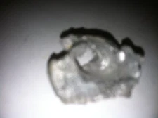 Fired then struck  45 70 bullet date unknown.  Indian wars?  Dug artifact