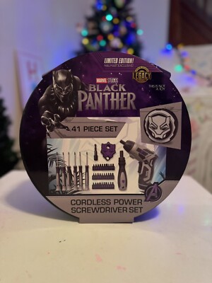 Marvel Studios Black Panther Limited Edition 41 Piece Cordless Power Screwdriver