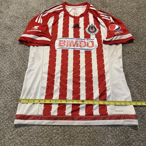 2014 - 2015 Chivas de Guadalajara home football Soccer shirt Jersey Adidas Lg - Picture 17 of 24