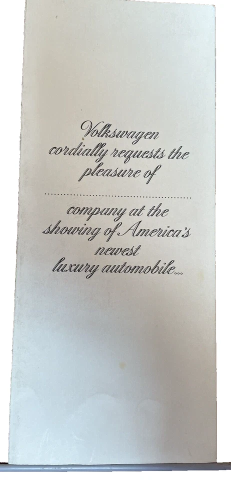 VW La Grande 1975 invitación a insectos publicidad Volkswagen azul verde techo corredizo EE. UU. Foto 2 de 4
