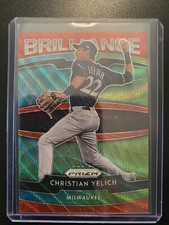 2020 Panini Prizm Brilliance Red Wave /99 Christian Yelich #B-6