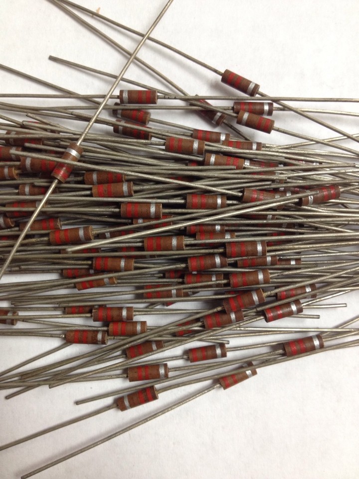 100 Pcs Stackpole RC07GF221K Carbon Comp Resistor 220 Ohm 1/4W 10% | eBay