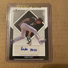 2016 Leaf Perfect Game National Showcase Black /50 Gabe Holt #BA-064 Auto